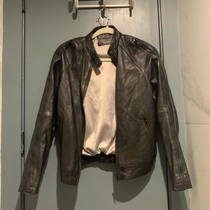 Carmar 100% Leather Bomber Jacket with zip sleeves